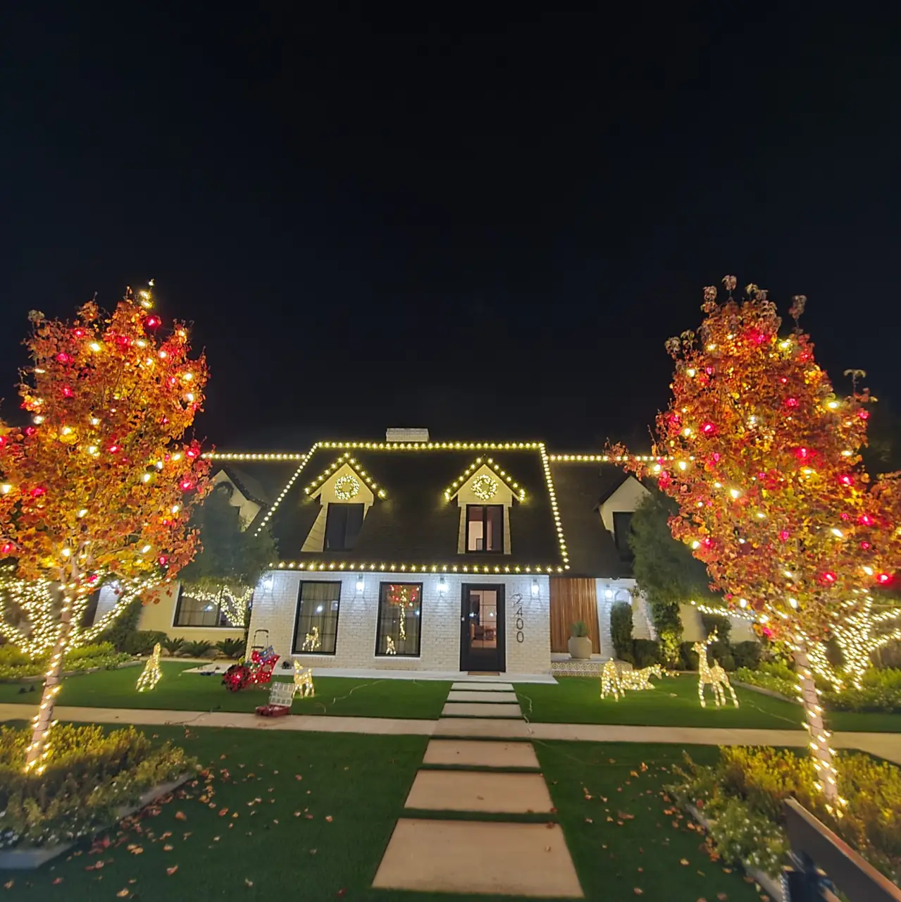 Residential Christmas light display